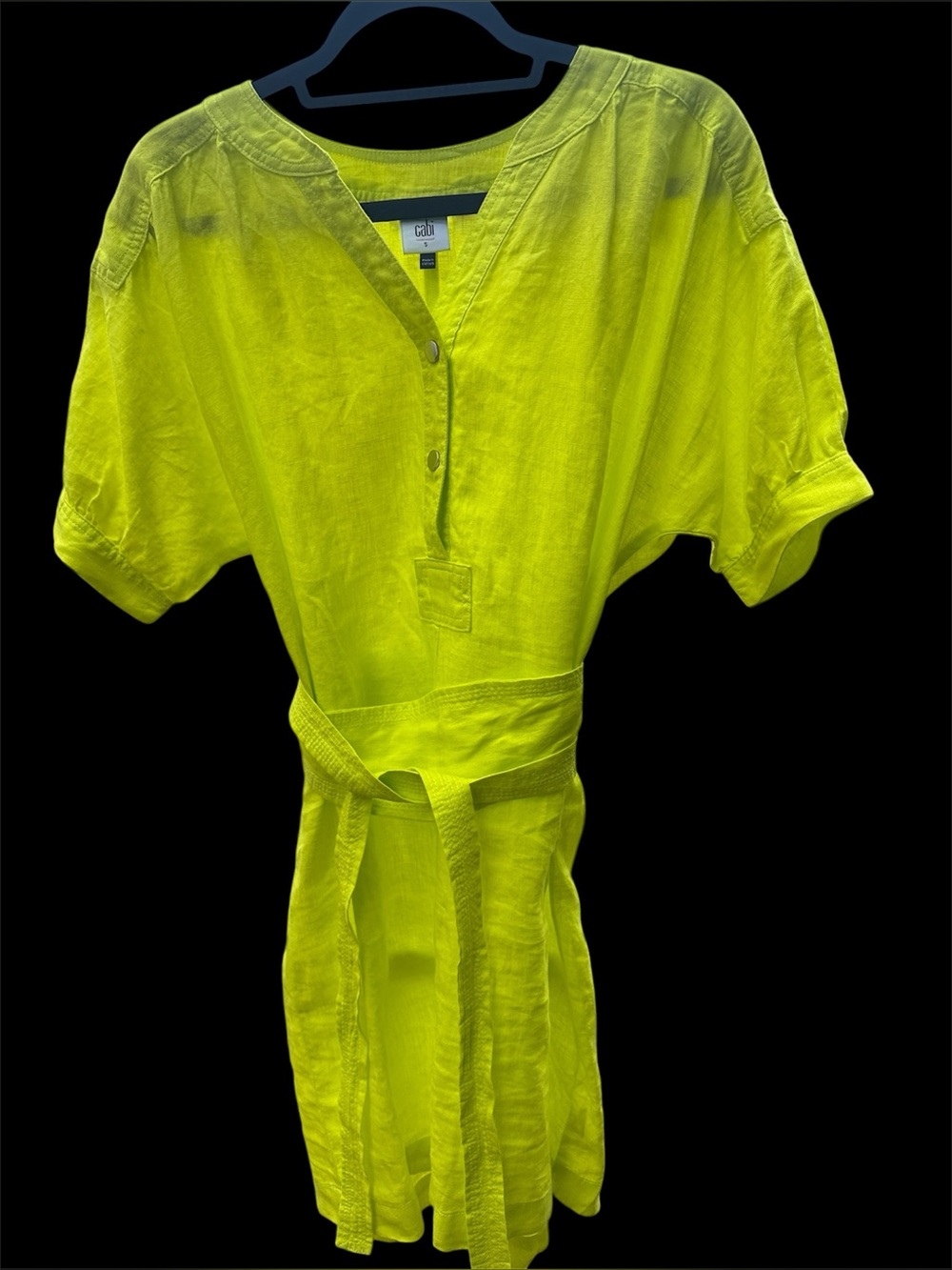 Cabi bright yellow dress Small